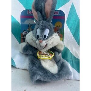 Vintage antique Looney toons bugs bunny hand puppet NWT new 1993